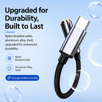 Adaptador de Auriculares Tipo-C a 3.5mm, Cable Convertidor de Audio Digital para Teléfonos Android y Apple, Novedad 2026