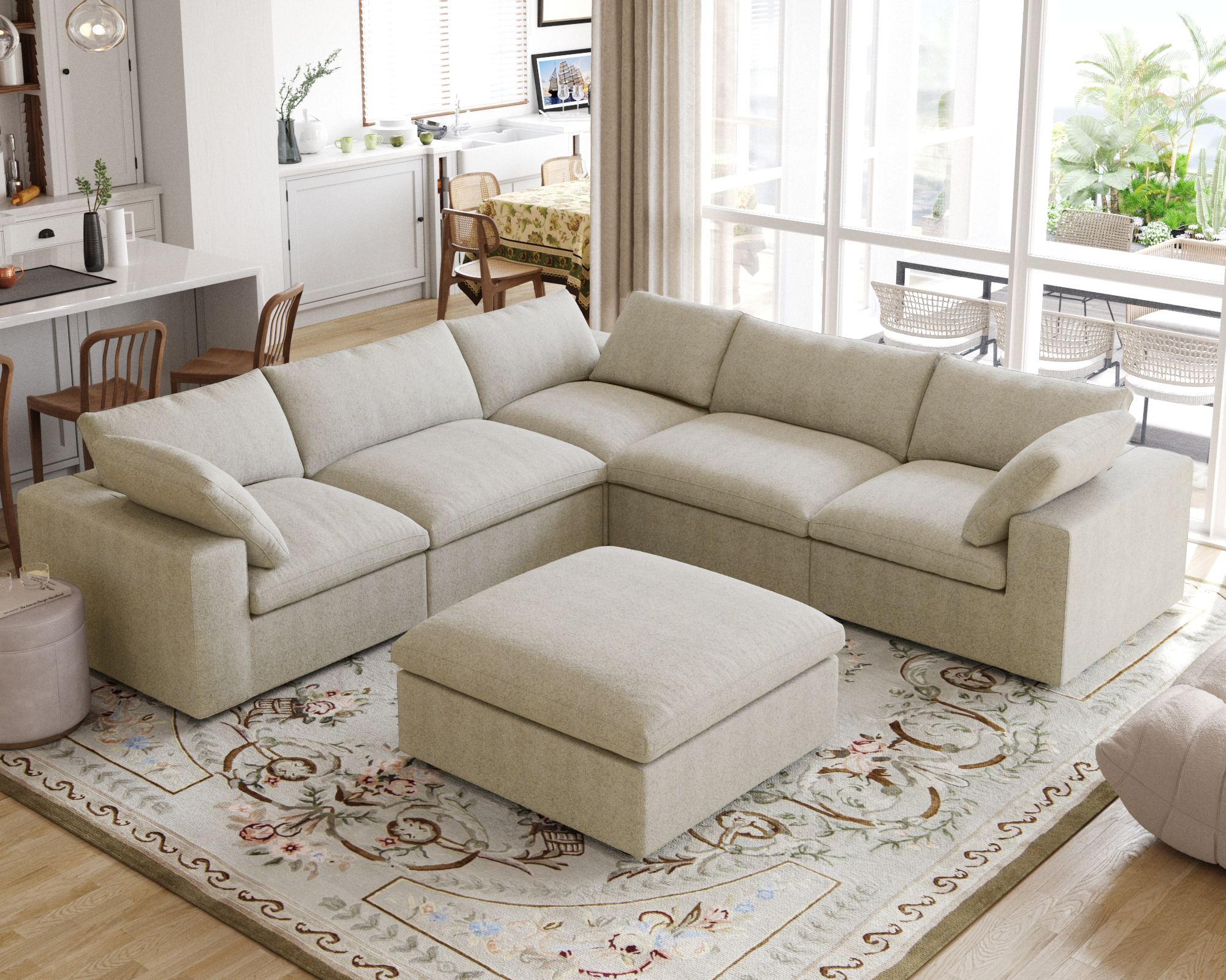 Tissu kaki