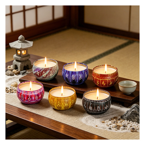 Tranquil Candle Packaging Oval Holder Natural Essence Promotion Crafted <b>Range</b> Display Boutique Refined Collection - Product Image 5