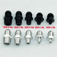 MI Pria AN10 -10 10AN untuk 1/8in 1/4 1/2 3/4 3/8 M18 * 1.5 NPT Lancip FITTING Selang Tangki ADAPTOR