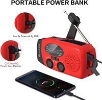 2000Mah Weer Radio Draagbare Am Fm Radio Met Power Bank Functie Voor Outdoor Kamperen, Met Zaklamp En Leeslamp