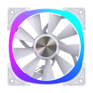 Lovingcool 120mm <span class=keywords><strong>RGB</strong></span> Hochgeschwindigkeits-Computer gehäuse lüfter <span class=keywords><strong>4</strong></span>-poliger <span class=keywords><strong>PWM</strong></span>-Luftkühl ventilator mit mehrfarbigen LED-Leuchten für Desktop-PCs - Product Image 3