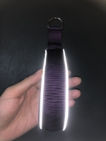 Collier pour chien personnalisé en nylon réfléchissant avec rembourrage en mousse ultra-doux, type martingale, à enfiler