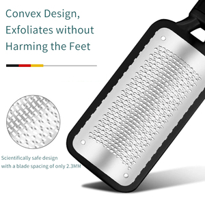 Lime à pieds professionnelle double face en métal, fournitures de soins des pieds, lime à pieds à long manche pour <span class=keywords><strong>pédicure</strong></span> - Product Image 3