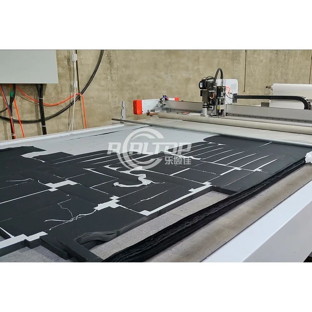 Automatic Feeding Roller Fabric Cutter Blind CNC Fabric Knife Cutting Machine For Zebra Roller Blinds Fabric