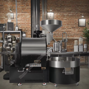 Tostador de granos de cacao 15kg Tostador de café comercial 15kg Tostador de café hecho a mano de hierro - Product Image 1