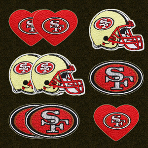 Số lượng lớn cổ 32 phong cách Rugby các bản vá lỗi thêu thể thao Mỹ đội bóng đá biểu tượng các bản vá lỗi sắt trên cho quần áo - Product Image 4