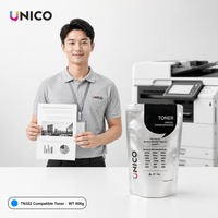Bubuk Toner Kompatibel UNICO TN330 TN513 untuk Konica Minolta Bizhub 227 287 367 C250 Hitam Hasil Tinggi Isi Ulang Massal 500g