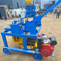 Bloc moteur diesel de sortie QMR4-45 500-600 pièces/heure et machine de fabrication de briques en République démocratique du Congo