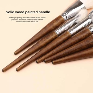 แปรงแต่งหน้าวีแกนคุณภาพสูง 40 ชิ้น รุ่น MUF ด้ามไม้ หัวแปรงอะลูมิเนียม ขายส่งจากโรงงาน ลดราคาพิเศษ - Product Image 5