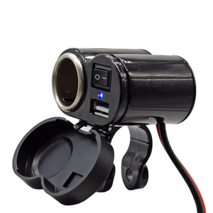 ATV Motorrad Modifikation wasserdicht USB 2.1A Handy-Ladegerät kann Zigaretten anzünder Steckdose 2-in-1 Adapter-Kit - Product Image 3