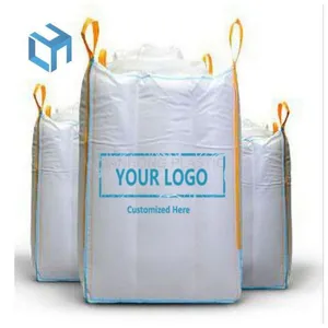 Fibc Super Sack Silo Sacs 2 Tonnes Grand Sac À Bandoulière Avec Logos Shandong Usine Vente Directe Échantillon Gratuit Jumbo Sac