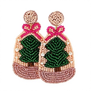Meilleures Boucles d'Oreilles Pendante à Pompons en Forme d'Oiseaux Perlés Colorés pour Femme, Bijoux de Fête Bohèmes Élégants, Accessoire de Mode pour Mariage - Product Image 3