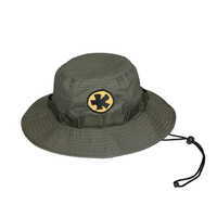 Sombreros de pescador de tela de diseñador para hombre al por mayor logotipo impreso personalizado gorra de pescador negra
