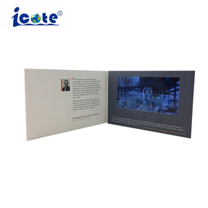Tarjeta de vídeo personalizada, regalo Lcd con gran memoria, pantalla Ips, libro de vídeo para folleto de vídeo - Product Image 1
