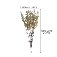 YC1114 Bouquet de gypsophile artificielle en plastique pour arrangements floraux, projets d'artisanat, matériaux de conception florale