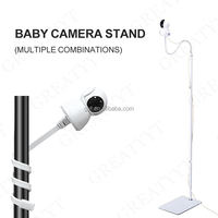 Support de sol flexible pour moniteur bébé, hauteur réglable, support universel pour caméra bébé, compatible avec Infant Optics DXR-8 Pro