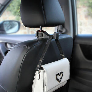 Support de téléphone portable 2-en-1 pour appuie-tête de voiture, crochet de fixation pour dossier de siège, accessoire de rangement intérieur pour véhicule - Product Image 6