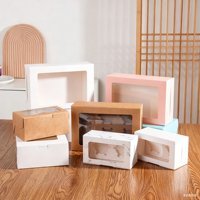 Direkt vom Hersteller OEM ODM Faltbare Papier-Tuck-End-Box Recycelbare Weiße Karton-Cupcake-Muffin-Box Lebensmittel-Bäckerei-Verpackung