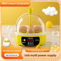 Nouvel incubateur d'œufs intelligent rectangulaire compact en gros pour poulets, retournement automatique, en plastique, 220V, double alimentation, pour usage domestique