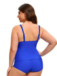 Maillot de bain de fitness à motif uni avec découpe dans le dos pour femmes européennes et américaines, grande taille, sexy et respirant - Product Image 5