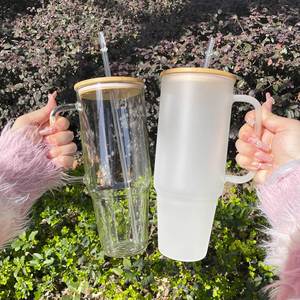 Gobelet en verre incassable de 32 oz avec poignée pour une utilisation sûre à l'intérieur des véhicules en déplacement - Product Image 6