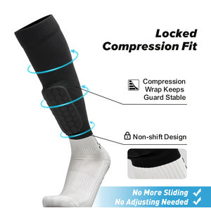 Protector de Piernas de Panal Personalizado, Protector de Pantorrillas de Fútbol Absorbente de Impactos, Calcetines Deportivos de Compresión, Calcetines Acolchados para Espinilleras - Product Image 2