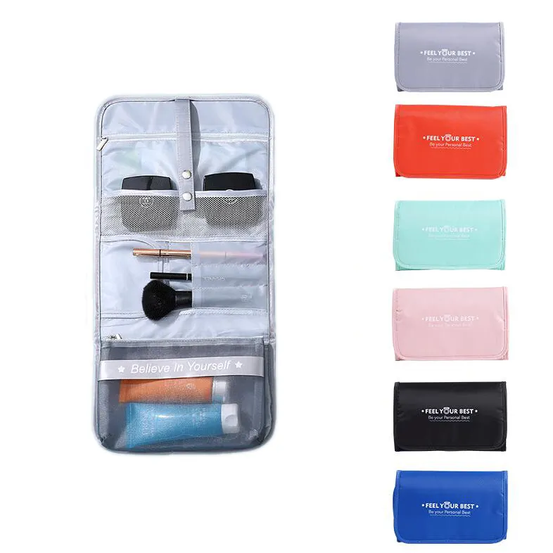 High Quality Floral Travel Hanging Toiletry Bags For Makeup