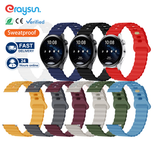 Eraysun Bracelet de montre en silicone 20mm 22mm pour <span class=keywords><strong>Samsung</strong></span> Galaxy 3 4 <span class=keywords><strong>5</strong></span> 46mm/42mm/actif 2 vitesses S3 Bracelet de montre de <span class=keywords><strong>sport</strong></span> personnalisé - Product Image 1