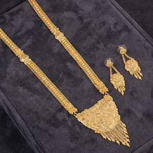 สร้อยคอทองเหลืองชุบทอง14K 18K 24K สำหรับสตรีเครื่องประดับงานแต่งงานแบบดั้งเดิมแฟชั่น - Product Image 1