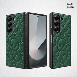 เคสโทรศัพท์ลายหมีดุร้ายรุ่นใหม่สำหรับ Samsung Z Fold 6, เคสโทรศัพท์แบบพับได้, ให้สัมผัสคล้ายหนัง, ส่งตรงจากโรงงาน - Product Image 6