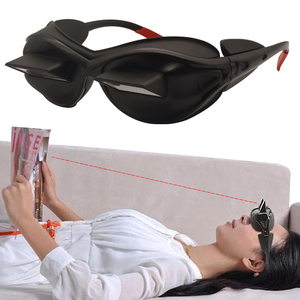 Venda quente Deitado Leitura Assistindo TV 90 Graus <span class=keywords><strong>Horizontal</strong></span> Eyepatch Leitores De Vidro Prisma Óculos Preguiçoso Óculos - Product Image 1