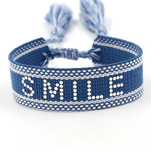 Cadeaux promotionnels Happy <span class=keywords><strong>Nice</strong></span> Mom love Letter Woven Bracelet Creative Fashion Holiday Gift New Custom Promotional Wristbands - Product Image 6