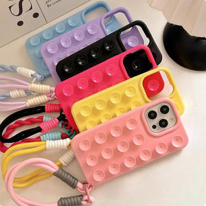 Funda de Silicona con Ventosa para Teléfono Móvil, Tendencia de Moda, para iPhone 17 Pro Max 17 Air, Cubierta Trasera con Correa de Mano 16 - Product Image 2