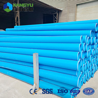 Orange rigide 63 75 90 110 200mm 4incn 5 pouces 6 pouces UPVC fil électrique conduit conduit PVC électrique conduit tubage tuyau liste de prix