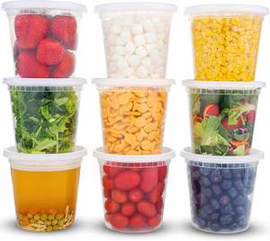 Boîtes en plastique pour micro-ondes avec couvercles anti-fuite, contenants de 24 oz pour la conservation des aliments - Product Image 2