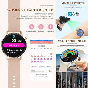 Women Smart Watch Watch3 Pro Heart Rate Monitor Fitness Tracker Smartwatch Diamond Waterproof Lady Smart <b>Clock</b> Gift - Product Image 5