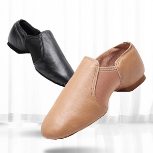 Zapatos de Baile de Jazz de Cuero Genuino para Adultos, Zapatos de Animadoras Resistentes al Desgaste, Calzado de Práctica para Profesores, <span class=keywords><strong>Zapatillas</strong></span> de <span class=keywords><strong>Ballet</strong></span> - Product Image 1