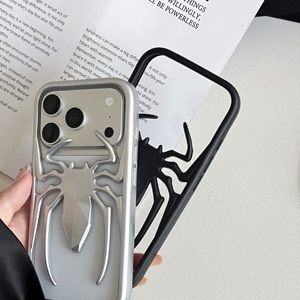 Coque de téléphone en TPU souple 3D Spider Cool à dissipation thermique évidée pour iPhone Air 16 15 14 13 <span class=keywords><strong>12</strong></span> 17 Pro Max, avec placage respirant - Product Image 4