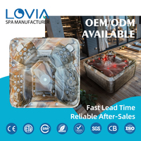 Spa extérieur LOVIA, bain à remous hydrothérapeutique, spa extérieur de luxe moderne, spa pour 6 personnes, baignoire Jacuzzi, bain à remous pour extérieur