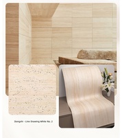 Carreaux muraux extérieurs souples en céramique souple, imitation travertin romain, ultra-minces, isolants thermiquement, motif étoile et lune, pour centres commerciaux et espaces extérieurs