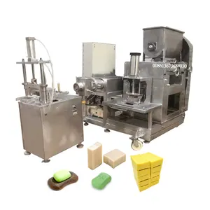 Small scale good price natural solid laundry soap making machine for soap factory