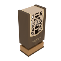 Emballage de boîte cadeau de parfum en papier de carton rigide vide de luxe personnalisé avec flacon compte-gouttes en verre d'huile de parfum de 30ml 50ml