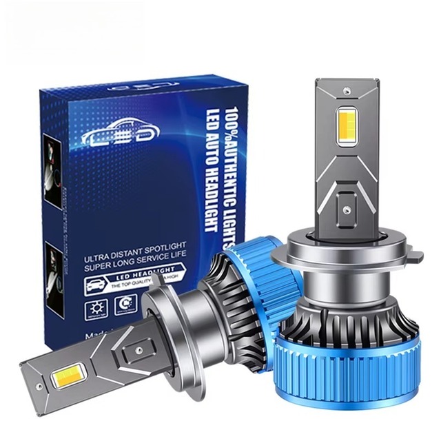Super Bright K803 H4 H7 and H11 Car LED Headlight Three-Color Near and Far Light Bulb New Condition