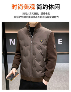 Giacca Puffer Impermeabile da <span class=keywords><strong>Uomo</strong></span> di Alta Qualità con Colletto, Abbigliamento Invernale da Esterno in Offerta - Product Image 5