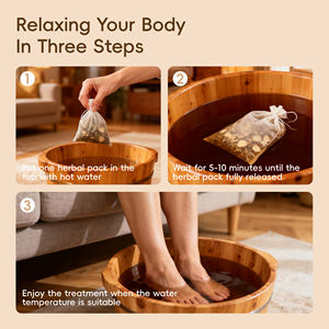 Suprimentos para Unhas Marca Própria 100 Sacos/Pote, Mergulho Herbal <span class=keywords><strong>Detox</strong></span> para Spa de Pés, Saco Herbal para Pedicure para Salão de Spa - Product Image 3