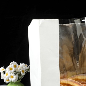 Food Grade Bakery Brown Kraft Paper and Plastic <b>Bread</b> <b>Bag</b> With Window - Product Image 4