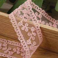 Sangle en tissu de 1,38 po de large, écologique, avec dentelle florale brodée, service de couleur Pantone personnalisé, accessoires vestimentaires