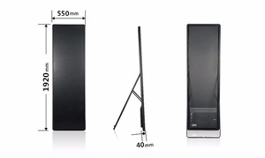 P2.5 Thông Minh Kỹ Thuật Số Trong Nhà <span class=keywords><strong>LED</strong></span> Hiển Thị Áp Phích Đứng Ma Thuật <span class=keywords><strong>LED</strong></span> Màn Hình - Product Image 2