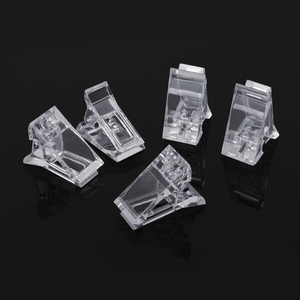 HadiyahBeauty <span class=keywords><strong>Pince</strong></span> à ongles transparente en polygel pour extension rapide, outil de manucure pour nail art - Product Image 1